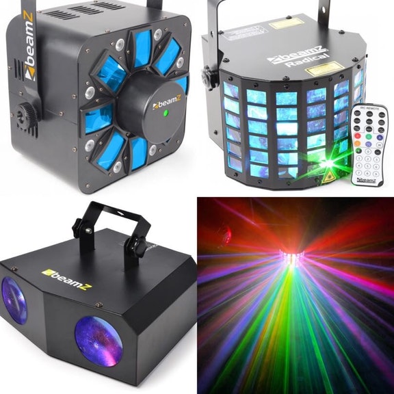 Hyra högtalare med ljus och rök